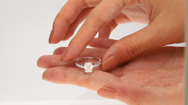 Gin & Grace 14K White Gold Genuine Lab Grown 2.02 ct Diamond Daily Work Wear Jewelry for Women Gifts for Her