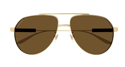 Gucci GG1311S Pilot Aviator Shape Sunglasses + Bundle with eSHADES Luxury Eyewear Kit