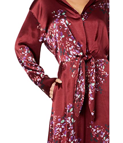 Vince Forsythia Long Sleeve Shaped Collar Tie Front Dress