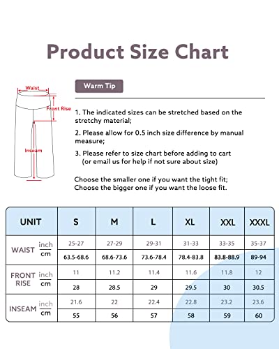 Promover Capri Pants for Women Wide Leg Yoga Pants with Pockets High Waist Casual Dress Crop Pants