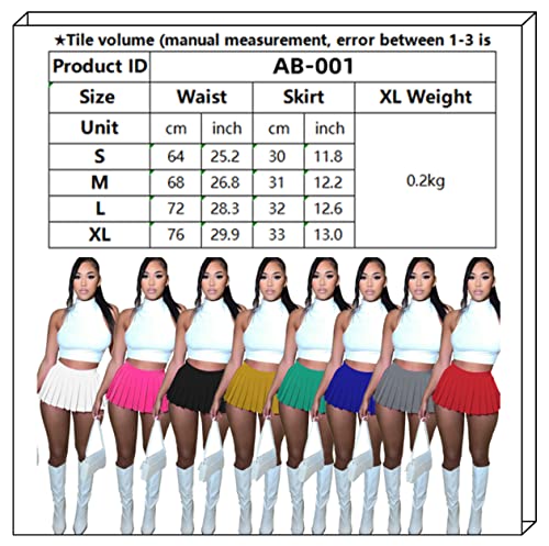 Mini Pleated Skirts for Women Sexy Black Mini Skirt with Slit Womens Girl Y2k Short Cargo Skirt Skater A-line Pleated Skirt
