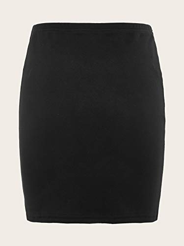 Verdusa Women s Basic High Waisted Pencil Bodycon Short Skirt
