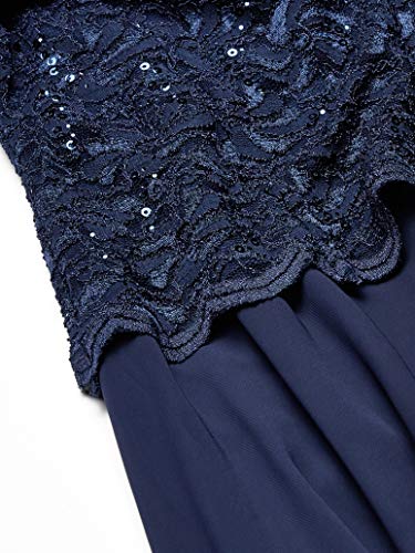 Alex Evenings Women s Tea Length Sequin Mock Dress (Petite and Regular)