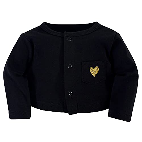 Hudson Baby Baby Girls  Cotton Dress, Cardigan and Shoe Set