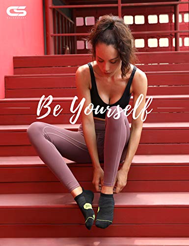 CS CELERSPORT 6 Pack Women s Ankle Running Socks Cushioned Low Cut Tab Athletic Socks