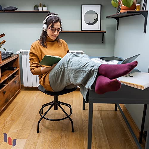 Hugh Ugoli Womens Soft Bamboo Dress Socks, Thin Crew Socks for Business, Trouser & Casual, Non-Binding & Breathable, 3 Pairs