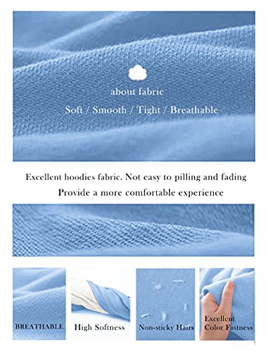 Saloogoe Lightweight Zip Up Hoodies for Women Hooded Sweatshirts Long Sleeve Thin Jacket with Zipper