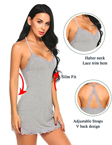 Avidlove Womens Sexy Sleepwear Sexy Chemise Lingerie Cotton Nightgowns For Women