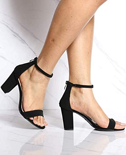 TOP Moda Hannah-1 Fashion Women s Ankle Strap High Heel Sandal Shoes