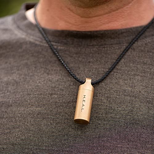 Leela Quantum H.E.A.L. capsules, versatile, for the transmission of quantum energy and frequencies, made of fine brass material, ideal for home or travel, for men/women Besa & IGEF certified