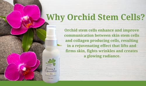 Elation Health & Beauty Firming and Rejuvenating Face Serum, Anti Aging Anti-Wrinkle Facial Serum made with Orchid Stem Cells, Liposomal Retinol, Hyaluronic Acid, Hemp Seed Oil, & Allantoin, 1 oz