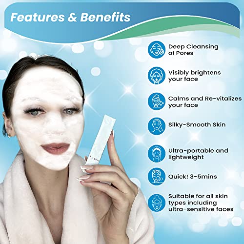 Lashie Bubble Mask (20-pack) CERAGEM HEALTH & BEAUTY – Brightening, Pore Cleansing & Hydrating Foaming Facial Mask – Pore-Minimizing / Anti-Wrinkle / Clear Complexion – K-BEAUTY: Highly Effective Korean Skincare