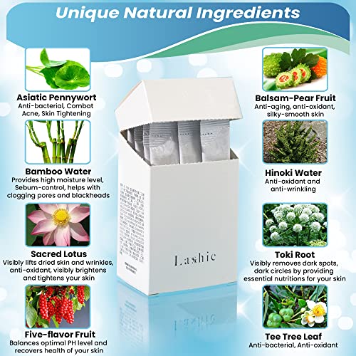 Lashie Bubble Mask (20-pack) CERAGEM HEALTH & BEAUTY – Brightening, Pore Cleansing & Hydrating Foaming Facial Mask – Pore-Minimizing / Anti-Wrinkle / Clear Complexion – K-BEAUTY: Highly Effective Korean Skincare