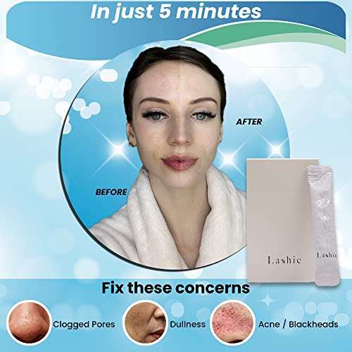Lashie Bubble Mask (20-pack) CERAGEM HEALTH & BEAUTY – Brightening, Pore Cleansing & Hydrating Foaming Facial Mask – Pore-Minimizing / Anti-Wrinkle / Clear Complexion – K-BEAUTY: Highly Effective Korean Skincare