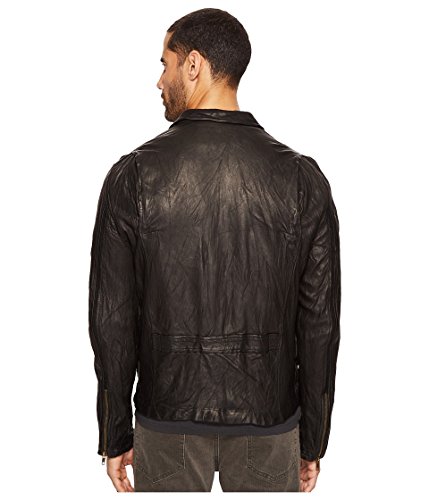 Billy Reid Men s Leather Antique Brass Zip Blake Jacket