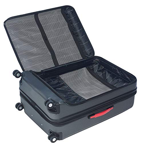 Mia Toro Italy Esotico Hardside Spinner Luggage 3 Piece Set, Red, One Size