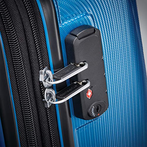 Samsonite Winfield 3 DLX Hardside Expandable Luggage with Spinners, Blue/Navy, 2-Piece Set (20/25)