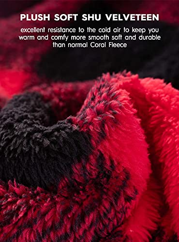 DAVID ARCHY Men s Soft Fleece Plush Robe Full Length Long Bathrobe