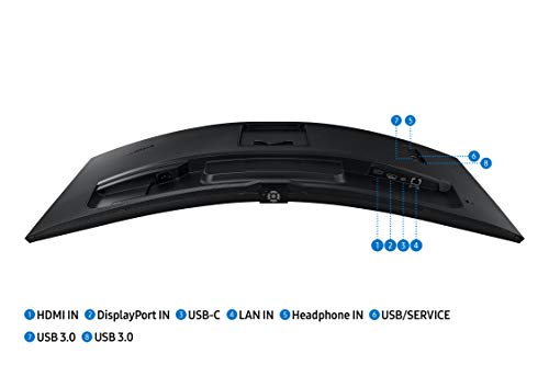 SAMSUNG Viewfinity S65UA Series 34-Inch Ultrawide QHD Curved Monitor, 100Hz, USB-C, HDR10 (1 Billion Colors), Height Adjustable Stand, TUV-certified Intelligent Eye Care (LS34A654UBNXGO)