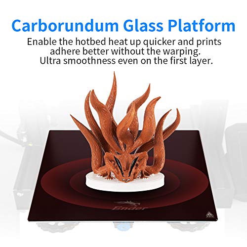 Official Creality Ender 3 V2 Upgraded 3D Printer with Silent Motherboard Branded Power Supply Carborundum Glass Platform Resume Printing Function, DIY FDM 3D Printers Build Size 8.66x8.66x9.84 inch