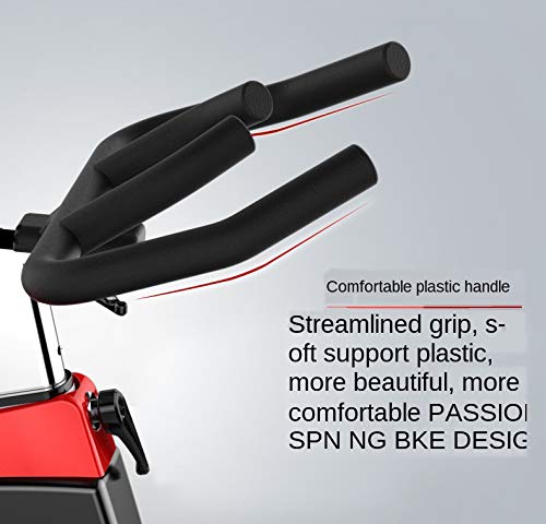 JAHH Mute Leather Belt Commercial Exercise Bike Sports Fitness Bike Household Exercise Bike Gym Only Bicycle