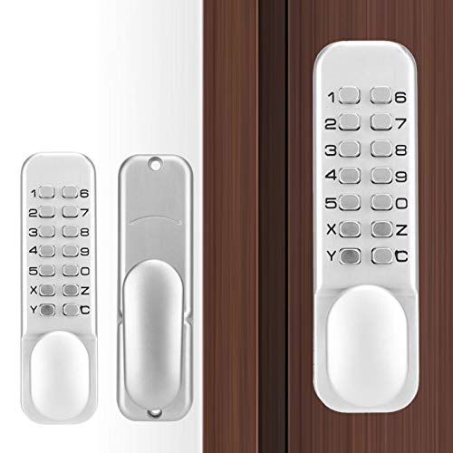 ALREMO HUANGXING - Combination Lock, Fireproof with Flexible Handle Smart Coded Lock Inductive Lock Keypad Door Lock, for Home Hotel Warehouse Office