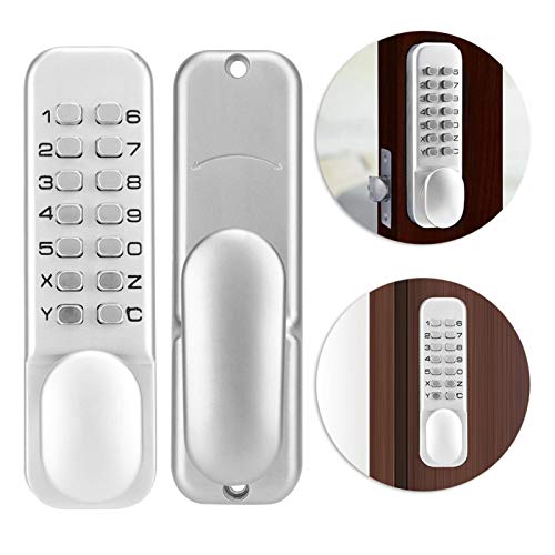 ALREMO HUANGXING - Combination Lock, Fireproof with Flexible Handle Smart Coded Lock Inductive Lock Keypad Door Lock, for Home Hotel Warehouse Office