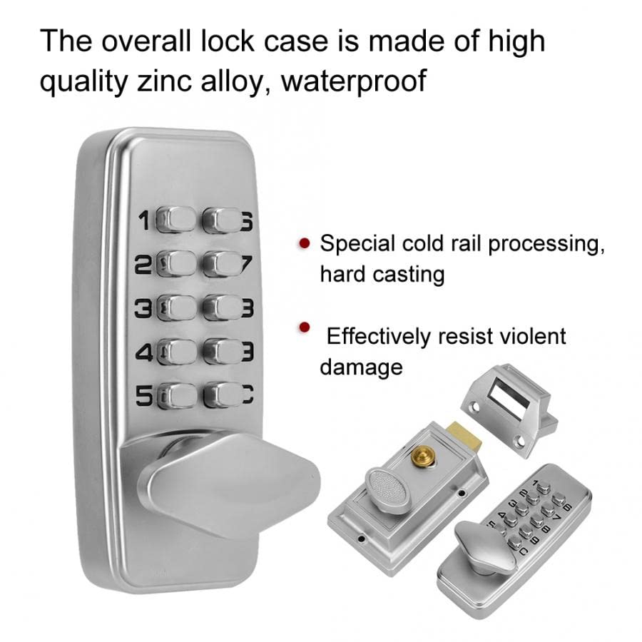 SDGH 2-4 Digits Mechanical Code Lock Cabinet Indoor Outdoor Door Password Security Coded Lock