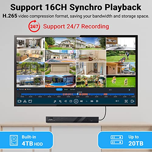 HXVIEW Security Camera Outdoor Bundle with 30X Optical Zoom Camera, 4K 8MP POE Security Camera System, AI Human Vehicle Detection