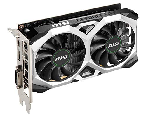 MSI Gaming GeForce GTX 1650 128-Bit HDMI/DP/DVI 4GB GDRR6 HDCP Support DirectX 12 VR Ready OC Graphics Card (GTX 1650 D6 Ventus XS OC)
