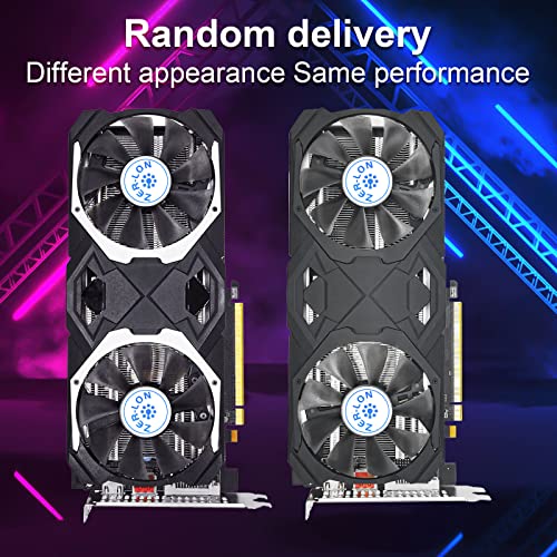 ZER-LON AMD Radeon RX 580 Graphic Cards, 8GB 256Bit 2048SP GDDR5 1284/7000MHz, DP HDMI DVI-Output, PCI Express 3.0 with Dual Fan for Office and PC Gaming