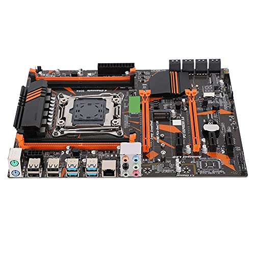 X99 LGA2011-3 DDR4 Computer Motherboard Mainboard, Intel LGA2011 V3 Gaming Motherboard with NVME M.2, Four Channels DDR4 ECC/REG RAM i7 Processor