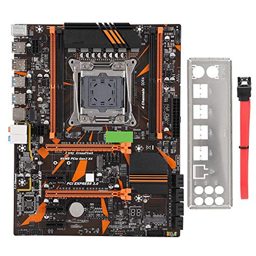 X99 LGA2011-3 DDR4 Computer Motherboard Mainboard, Intel LGA2011 V3 Gaming Motherboard with NVME M.2, Four Channels DDR4 ECC/REG RAM i7 Processor