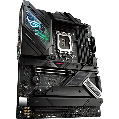 ASUS ROG Strix Z690-F Gaming WiFi 6E LGA1700(Intel 12th Gen) ATX Gaming Motherboard(PCIe 5.0,DDR5,16+1 Power Stages,2.5Gb LAN,BT v5.2,Thunderbolt 4,4xM.2,Front Panel USB 3.2 Gen 2x2 Type-C Connector)