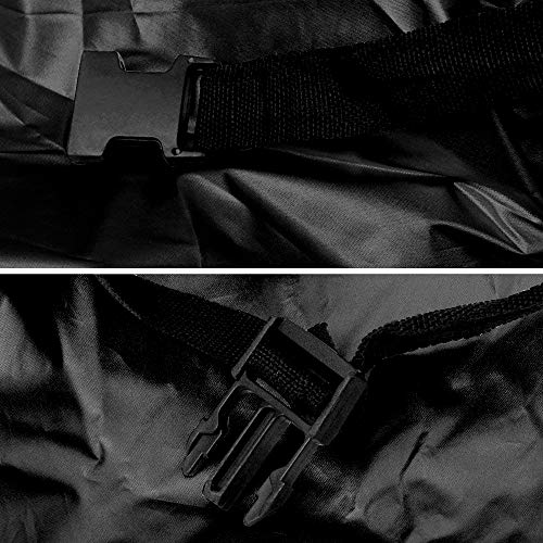 Titan Jet Black Poly 210T Car Cover for Mid-Size SUV 188-206