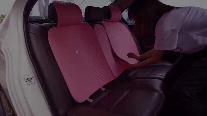 Luxury Black Leather Car Seat Cover Front & Rear Seat Covers with Airbag Compatible 9PCS Universal Leather Seat Cover Fit Car Auto SUV (B-Black)