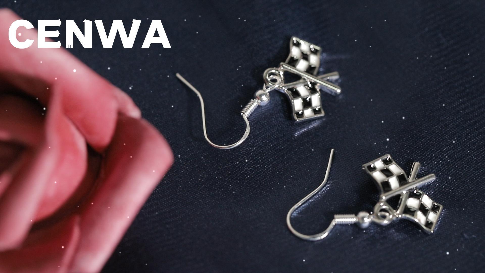 Race Charm Earring Race Day Gift Car Racing Gift Drag Racing Gift Race Earrings