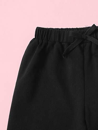 Romwe Girl s 2 Pieces Outfit Butterfly Print Crop Tops and Pant Set Clothing Set