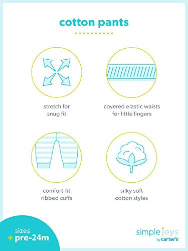 Simple Joys by Carter s Baby Girls  Pant, Pack of 4