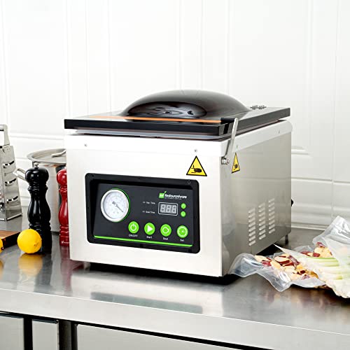 Restaurantware Fresh Hero Stainless Steel Chamber Vacuum Packaging Machine - 12