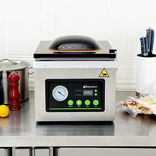 Restaurantware Fresh Hero Stainless Steel Chamber Vacuum Packaging Machine - 12