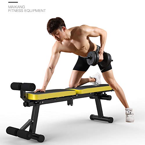 TOPYL Adjustable Foldable Weight Bench,for Lifting Sit Up Home Gym and Full Body Workout,Incline Decline Bench Press Exercise Equipment Black