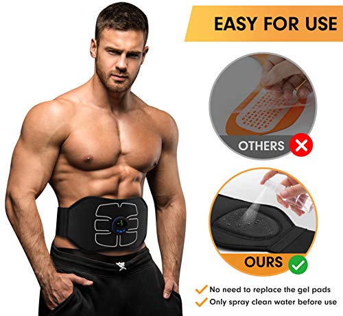 MarCoolTrip MZ ABS Stimulator,Ab Machine,Abdominal Toning Belt Workout Portable Ab Stimulator Home Office Fitness Workout Equipment for Abdomen