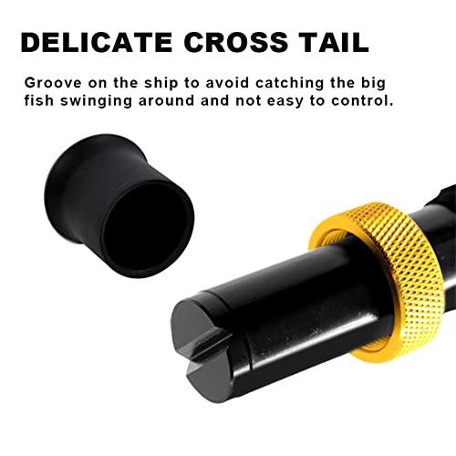 Deep Sea Trolling Rod Offshore Heavy Duty Boat Fishing Pole with Roller Guide Soild Fiberglass 2-Piece 6-Feet Conventional Saltwater Rod with EVA Grip Alu Bent Butt Big Game Fishing Rod