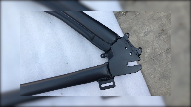 Bicycle Gas Frame 3.4L w/o Kickstand, Fuel Tank Built in 3.4L Frame - Gas Motorized Bicycle 66cc/80cc