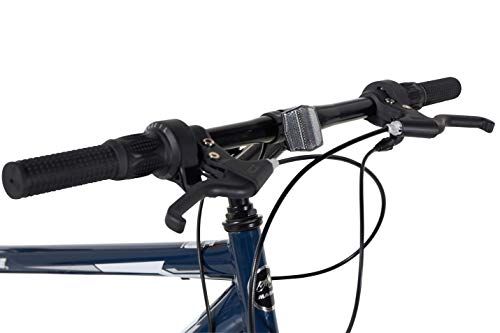 Dynacraft Magna Front Shock Mountain Bike Boys, Girls, Mens and Womens 24 and 26 Inch Wheels with 18 Speed Grip Shifter and Dual Handbrakes in Red, Purple, Pink and Black