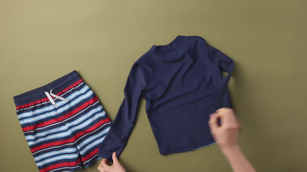 Simple Joys by Carter s Toddlers and Baby Boys  Swimsuit Trunk and Rashguard