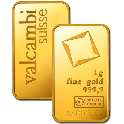1 gram Gold CombiBar assay | Valcambi