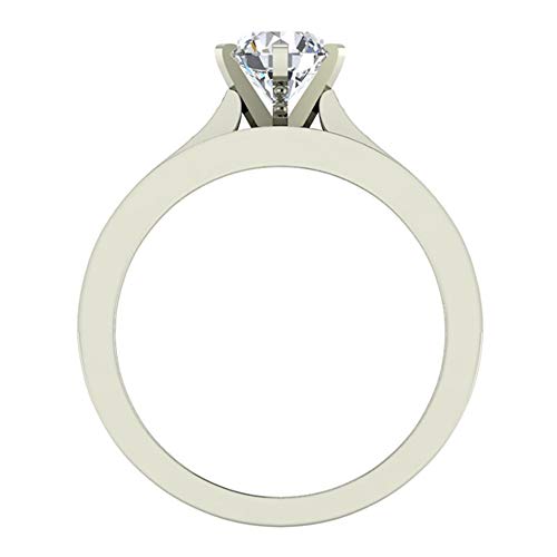 Glitz Design Classic Channel Engagement Ring Set Sparkling Diamond Wedding Set 1.10 ctw 14K Gold