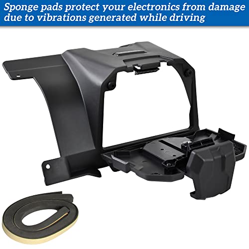 SAUTVS Electronic Device Holder with Storage Box Organizer Tray for Can Am Defender, Sporty Electronic Device Phone Tablet GPS Holder Mounts for Can-Am Defender HD5 HD8 HD10 MAX 2016-2022 Accessories